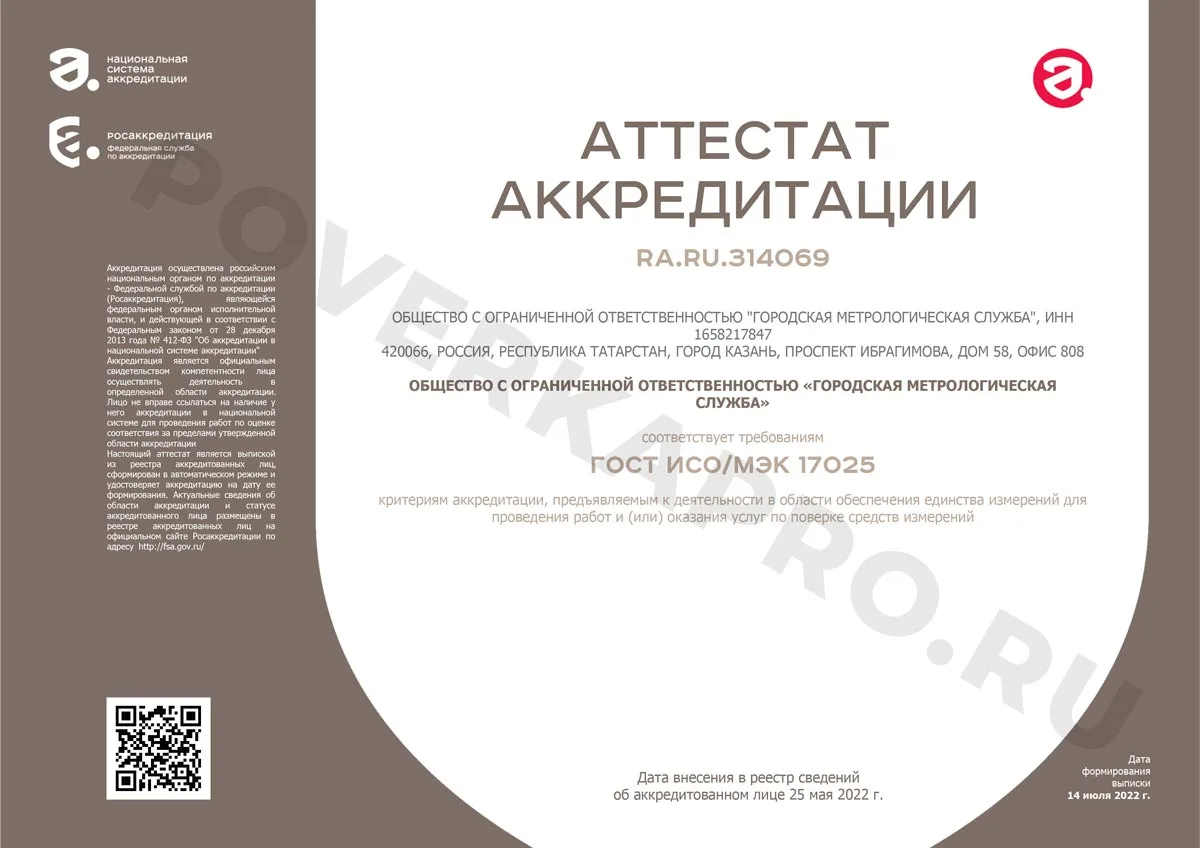 Аттестат Аккредитации